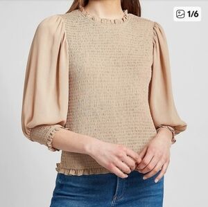 Express Smocked Blouse